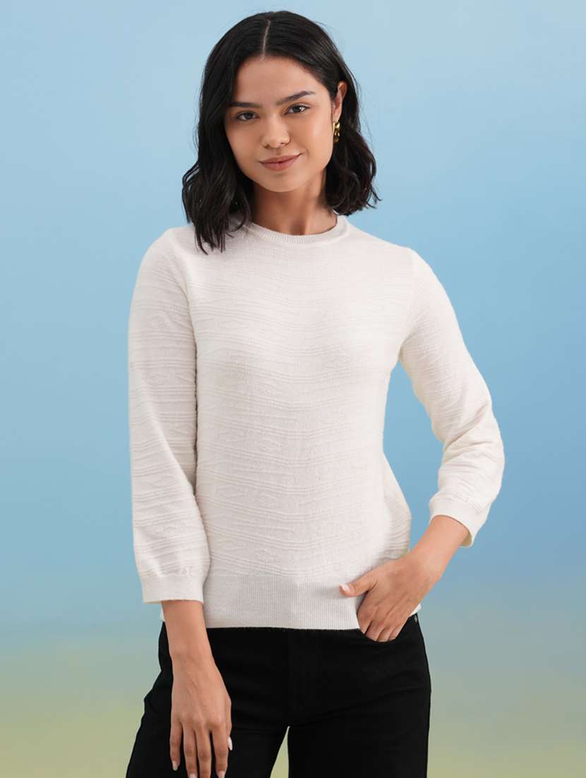 women self designed long sleeve pullover