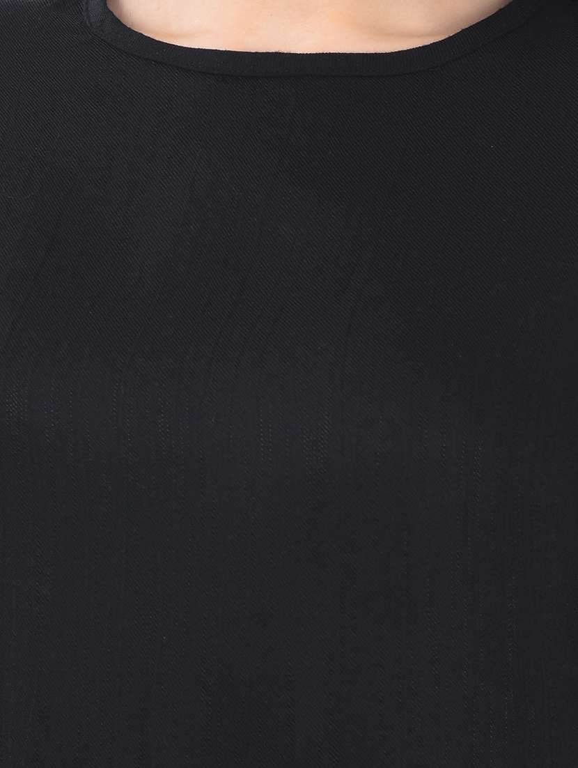 women solid flared sleeve straight top - 22253811 -  Standard Image - 5