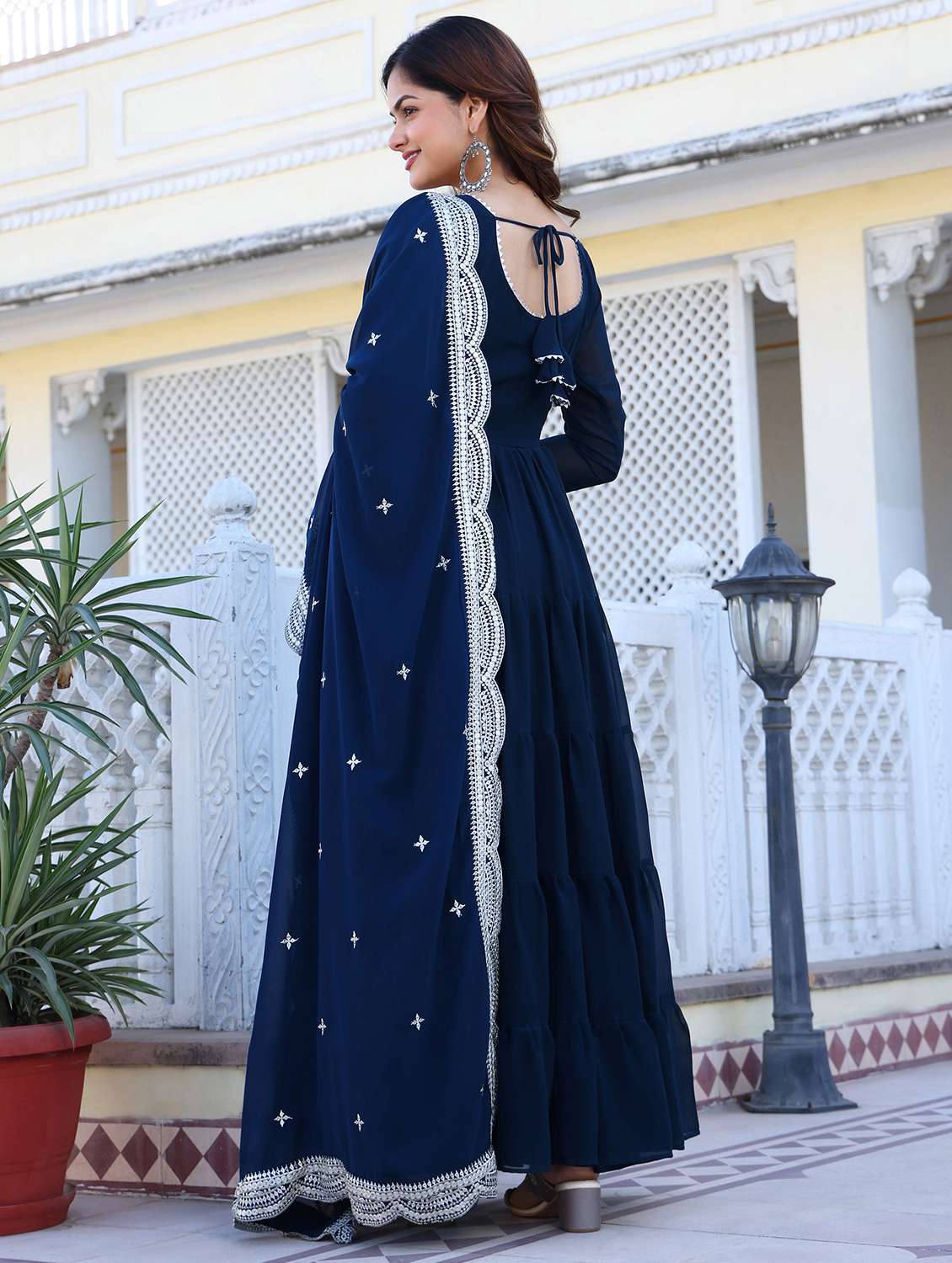 women solid long sleeve kurta dupatta set - 22253842 -  Standard Image - 3