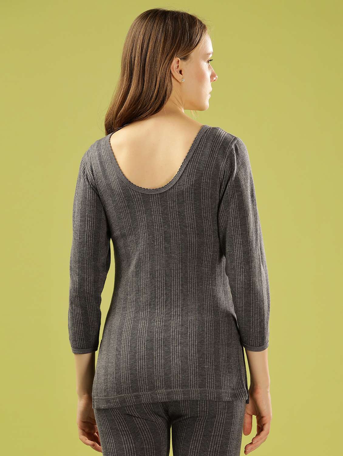 women pack of 2 solid thermal top - 22253959 -  Standard Image - 3