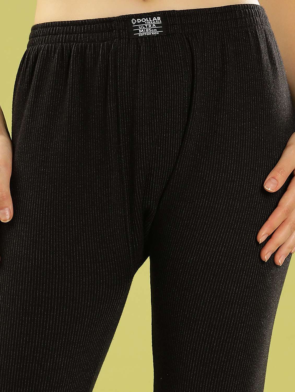 women pack of 2 solid mid rise thermal bottom - 22253971 -  Standard Image - 3