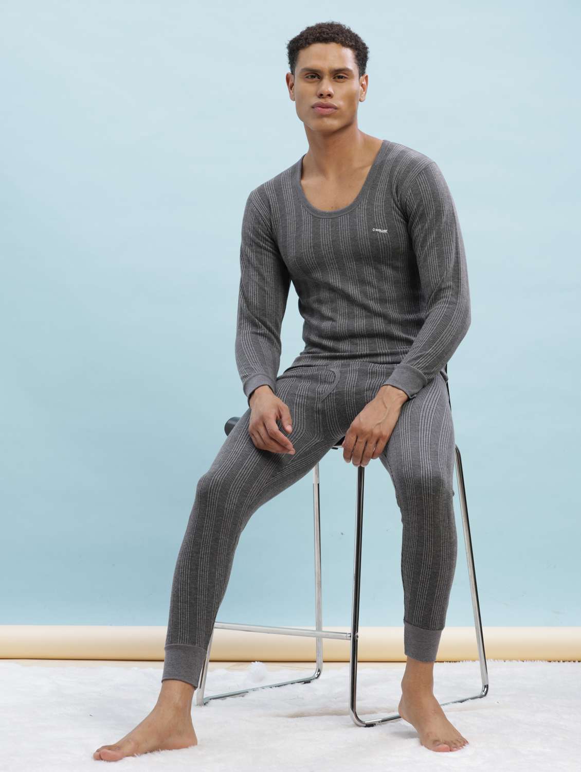 men pack of 2 solid full sleeve thermal top - 22253980 -  Standard Image - 5