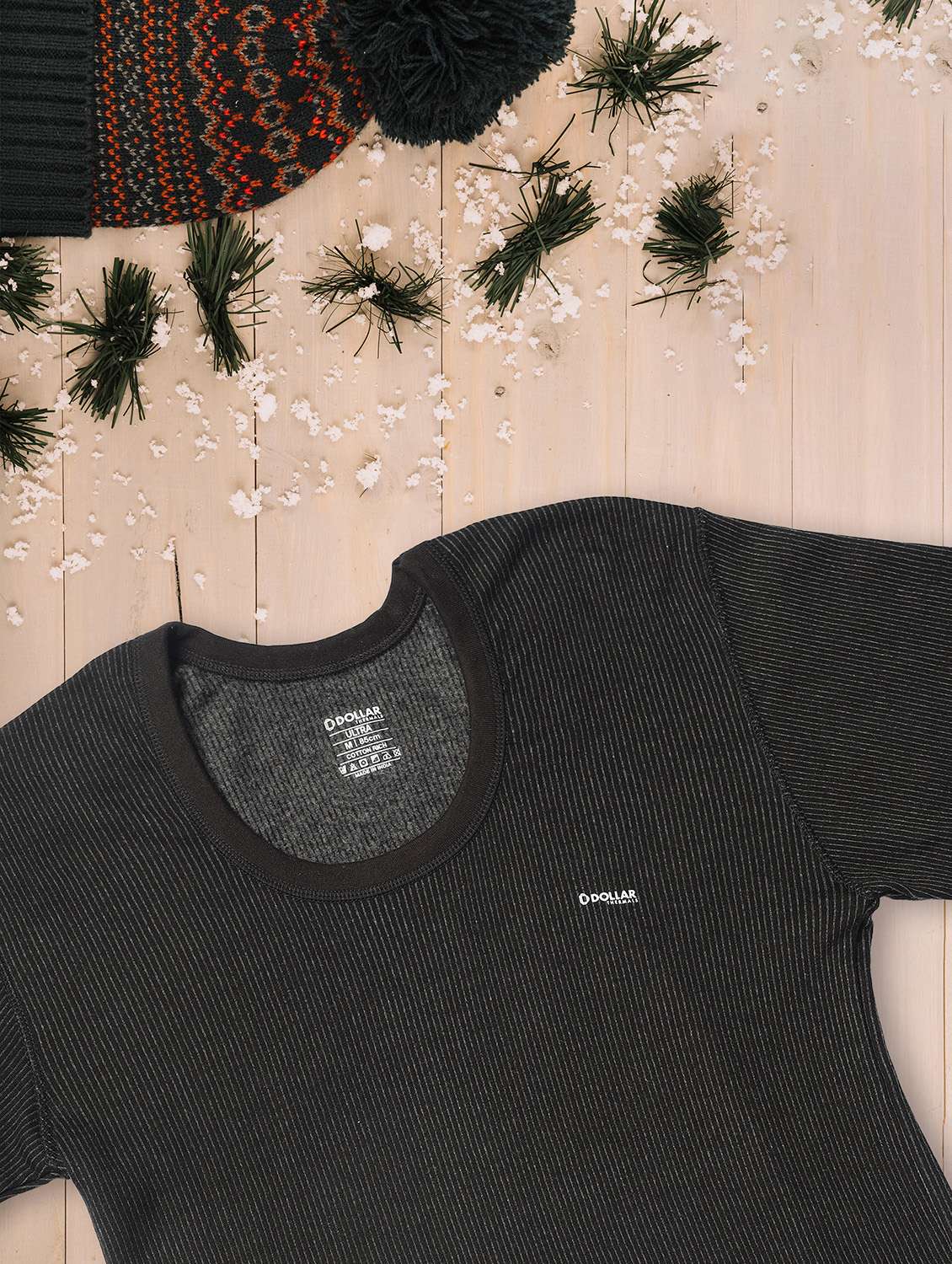 men pack of 2 solid full sleeve thermal top - 22253983 -  Standard Image - 3