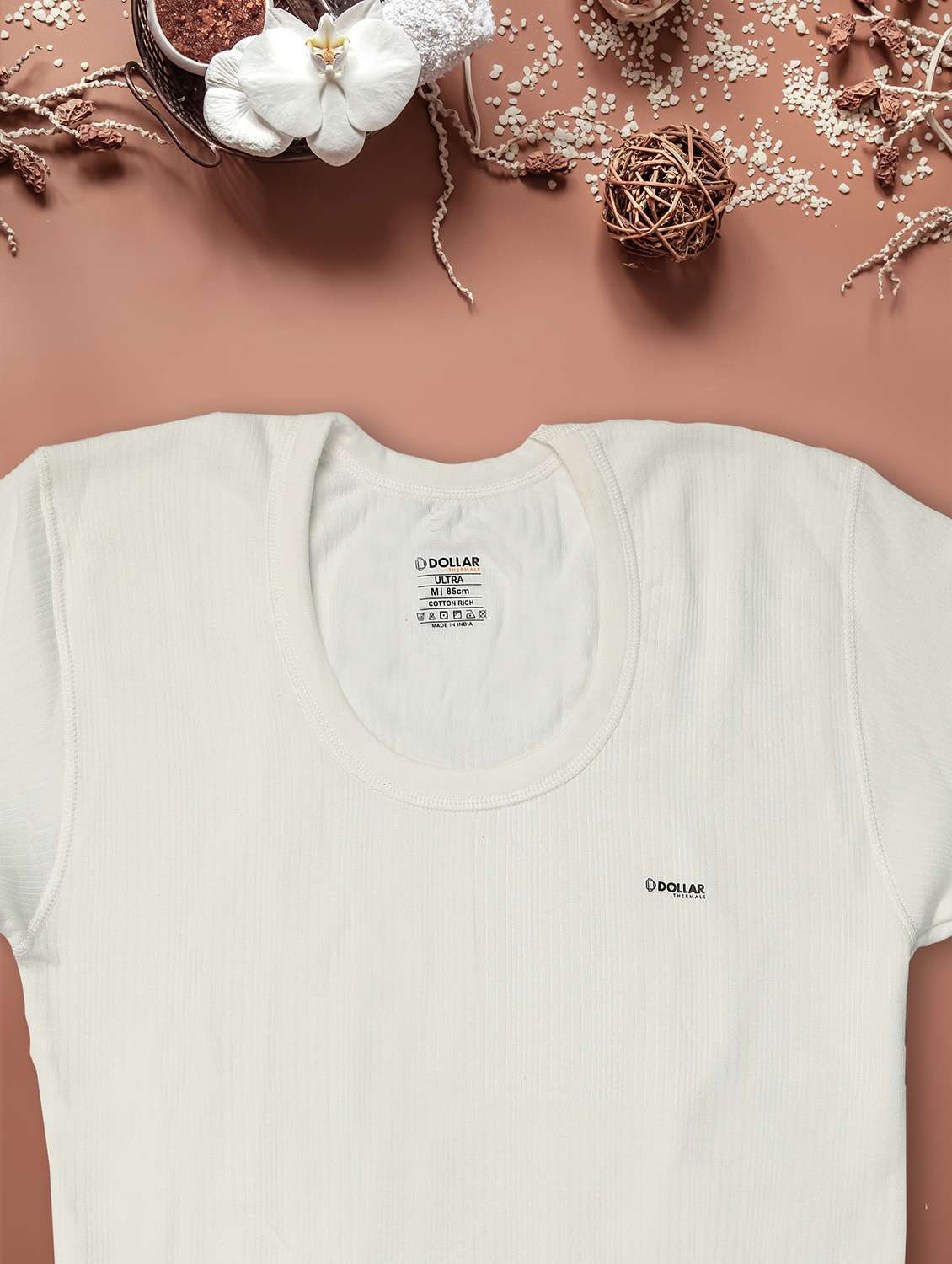 men solid full sleeve thermal top - 22253987 -  Standard Image - 3