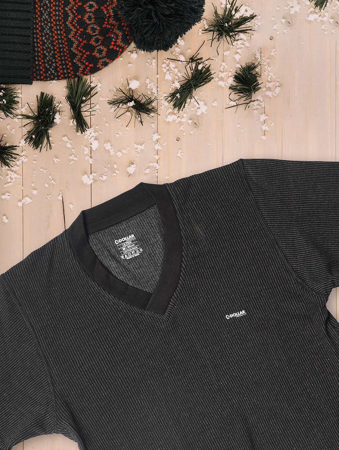 men solid full sleeve thermal top - 22253994 -  Standard Image - 5