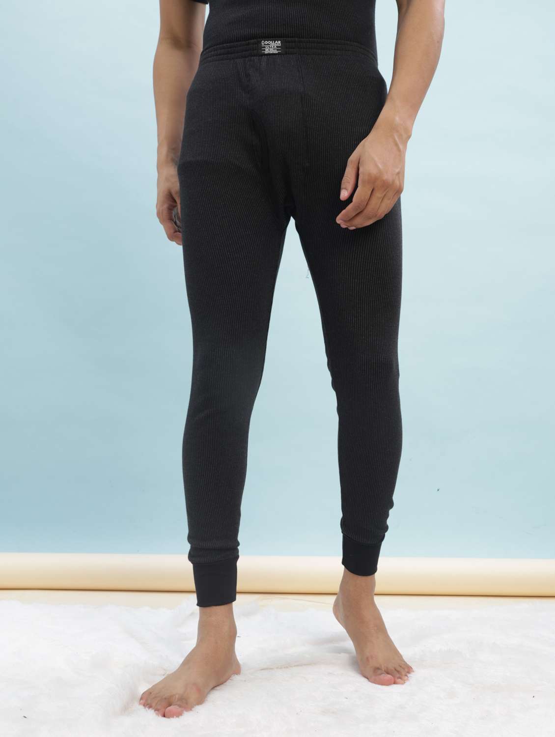 men solid short sleeve thermal set - 22254013 -  Standard Image - 5