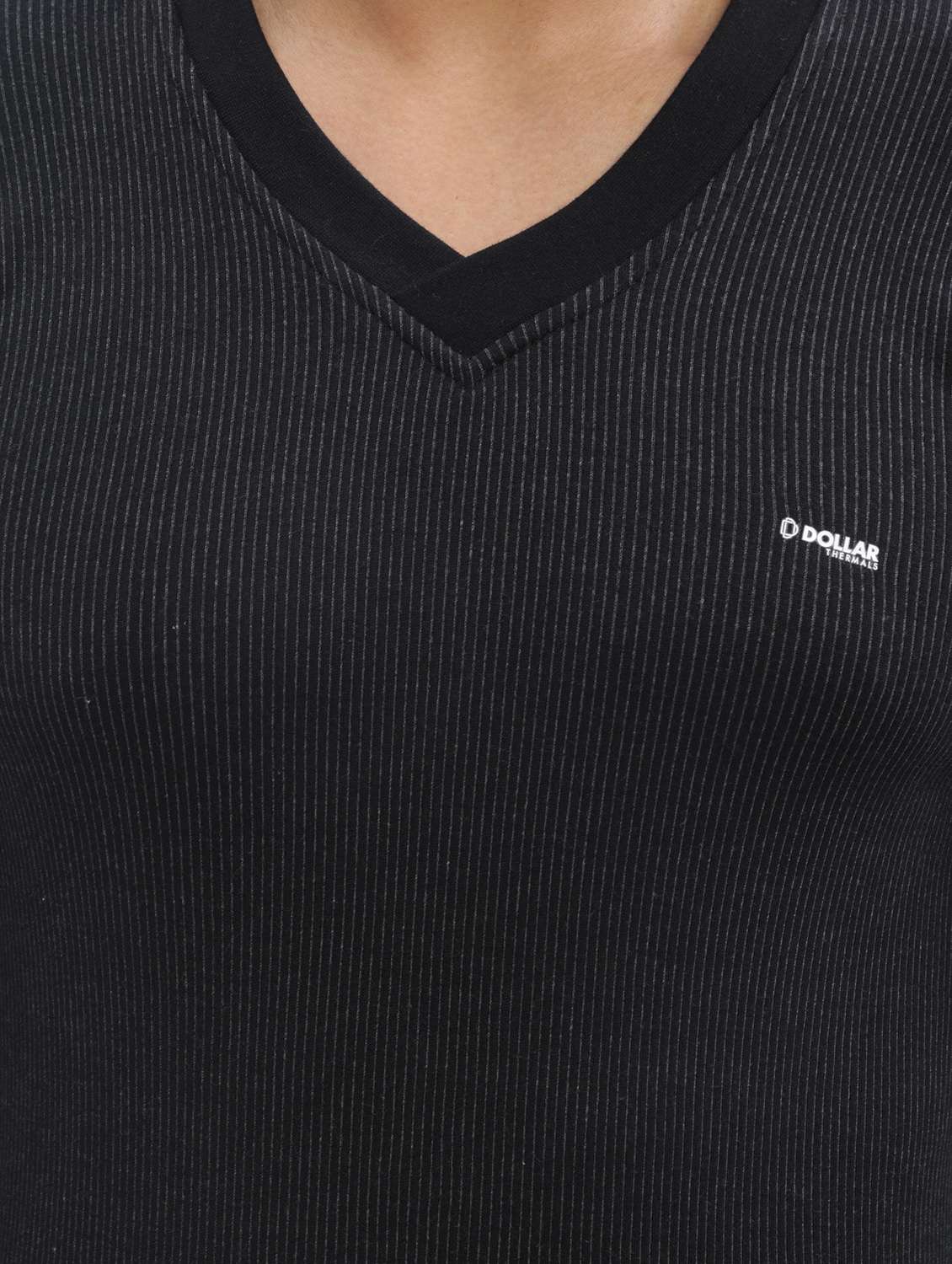 men solid half sleeve thermal top - 22254018 -  Standard Image - 5