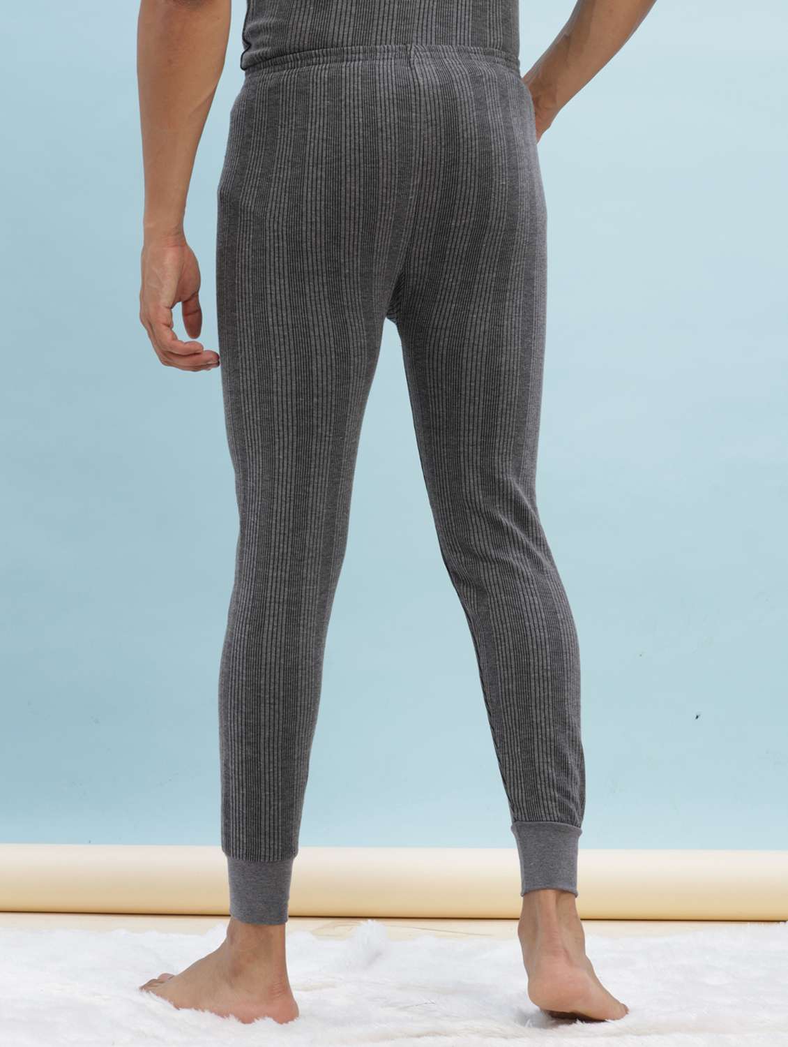 men pack of 2 solid thermal bottom - 22254028 -  Standard Image - 3