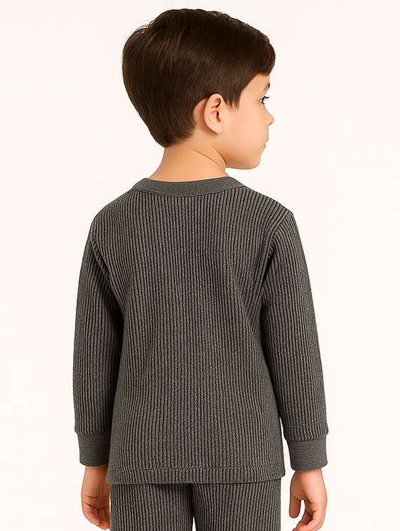 boys pack of 2 solid long sleeve thermal top - 22254046 -  Standard Image - 3