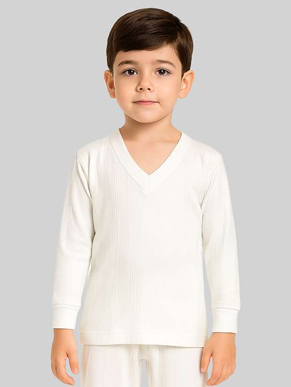boys solid long sleeve thermal top