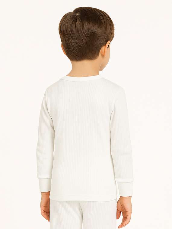 boys solid long sleeve thermal top - 22254047 -  Standard Image - 3