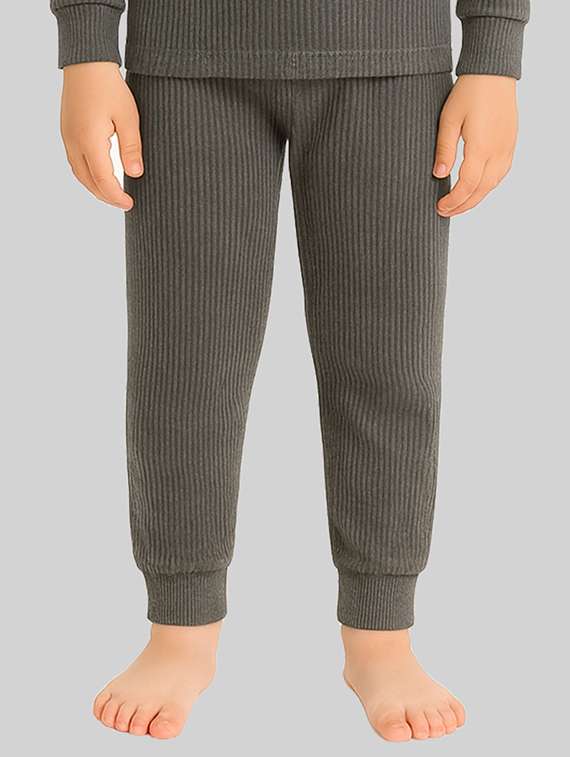 boys solid mid rise thermal bottom