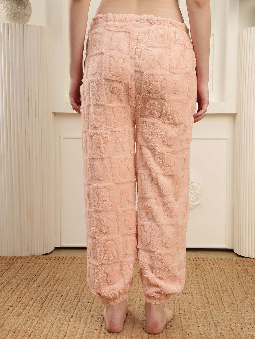 women solid mid rise lounge wear pyjama - 22254911 -  Standard Image - 3