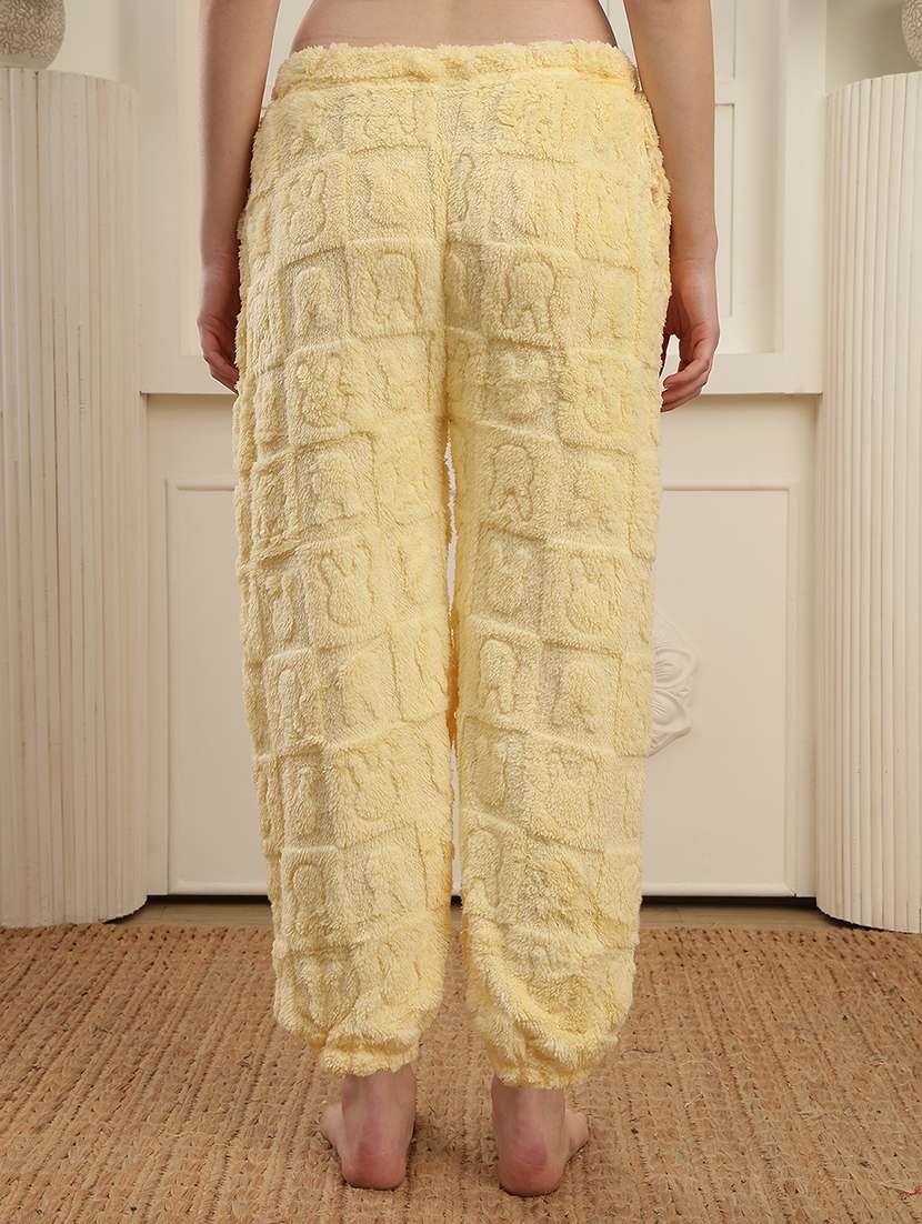 women solid mid rise lounge wear pyjama - 22254913 -  Standard Image - 3