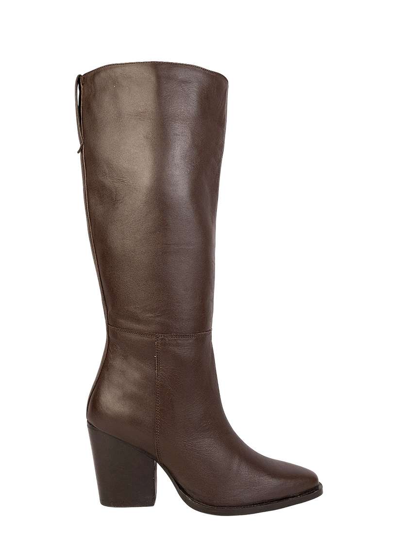 women solid block heel knee length boots - 22254998 -  Standard Image - 3