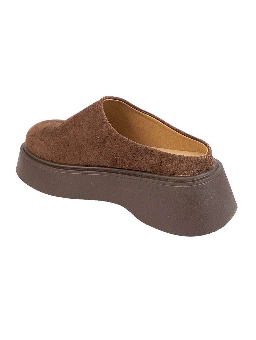 women solid slip on suede sandal - 22255014 -  Standard Image - 3