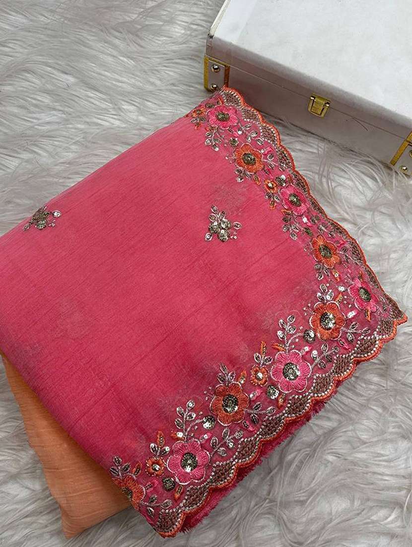 women ombre embroidered saree with blouse - 22255088 -  Standard Image - 3