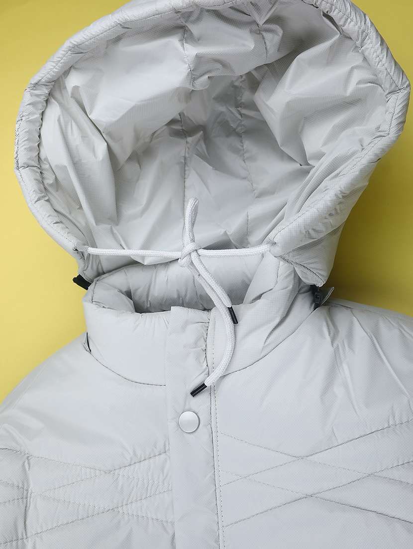 girls solid long sleeve quilted jacket - 22255127 -  Standard Image - 3