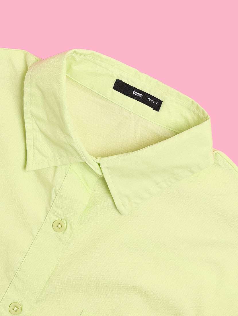 girls solid short sleeve shirt  - 22255130 -  Standard Image - 3