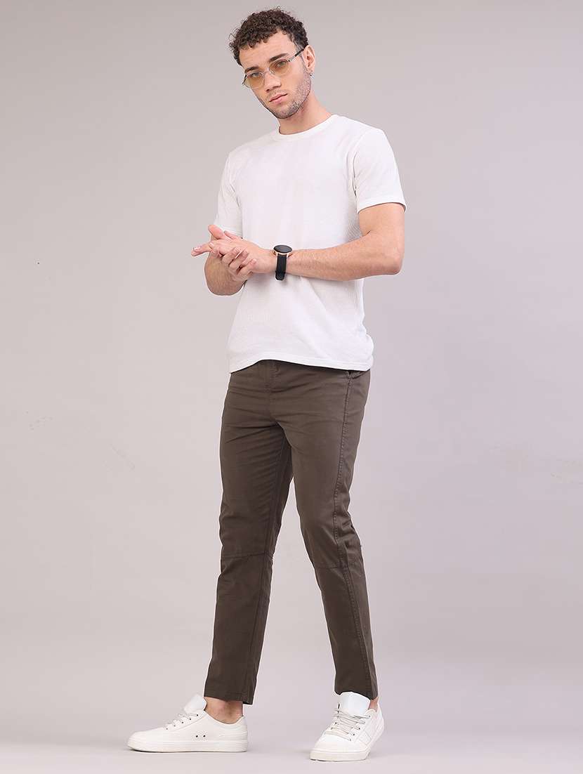 men solid mid rise full length track pant - 22255151 -  Standard Image - 5