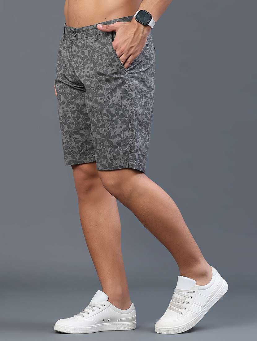 men printed mid rise regular fit shorts - 22255168 -  Standard Image - 3