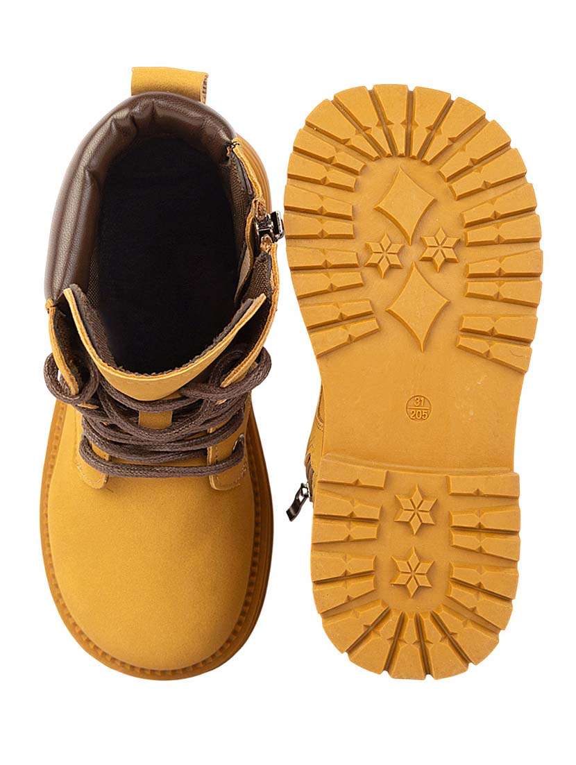 kids solid snkle length boots - 22255195 -  Standard Image - 5