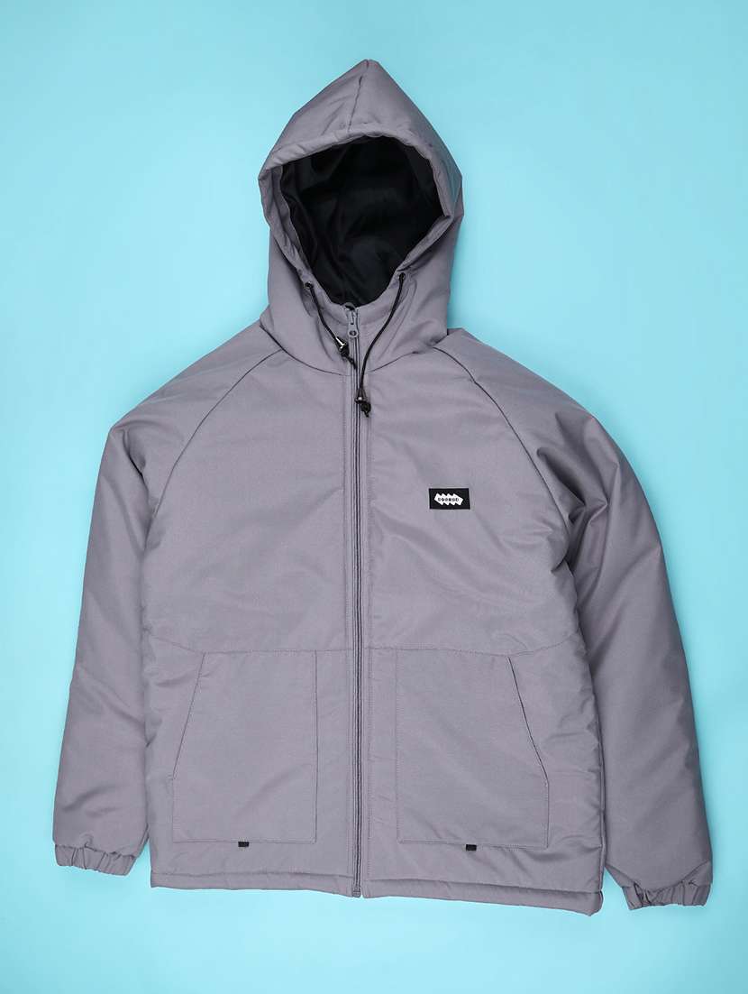 boys solid long sleeve bomber jacket