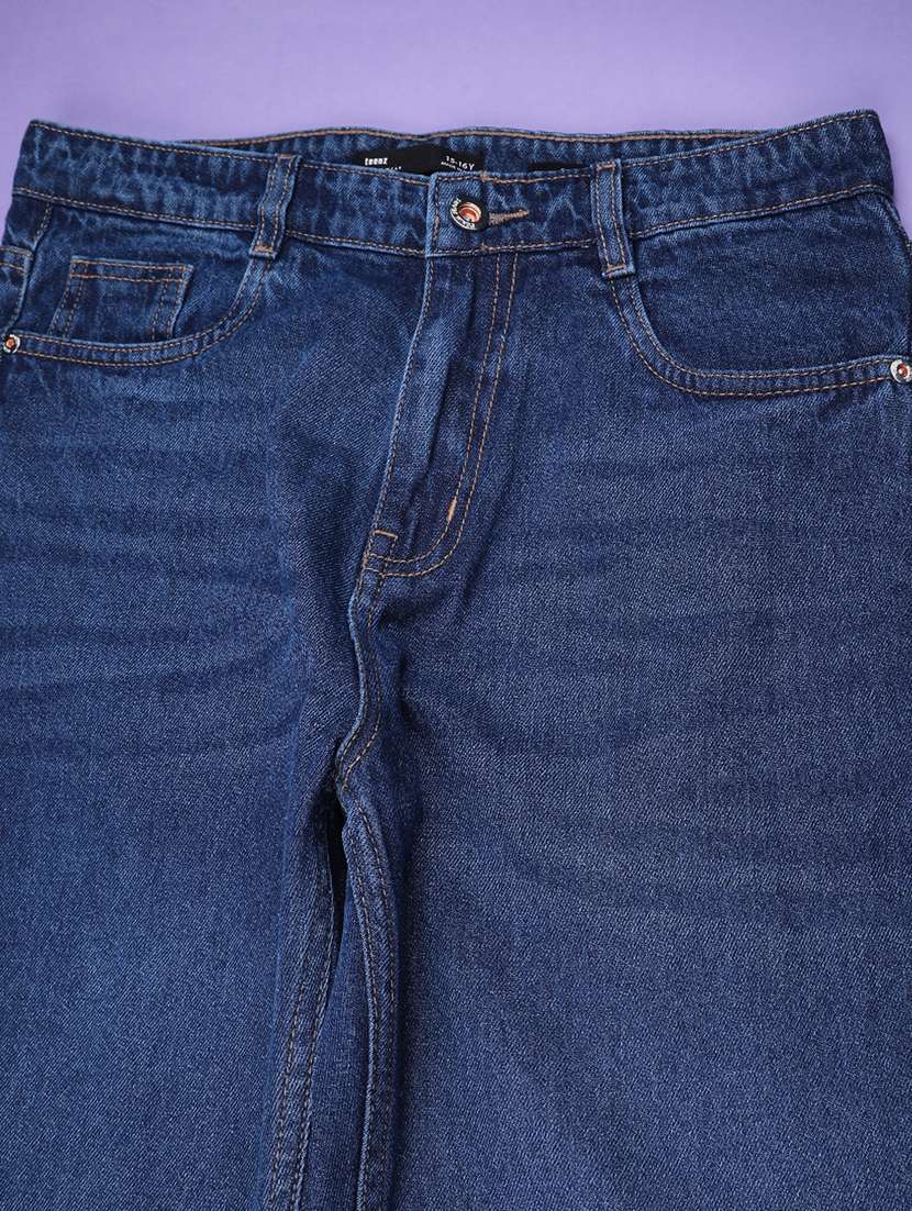 boys washed mid rise slim fit jeans - 22255580 -  Standard Image - 3