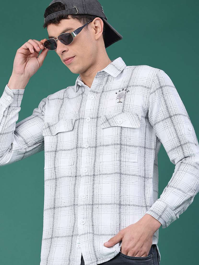 white cotton shacket