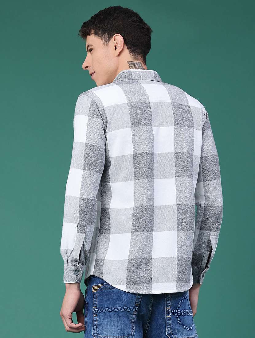 grey cotton shacket - 22256252 -  Standard Image - 3