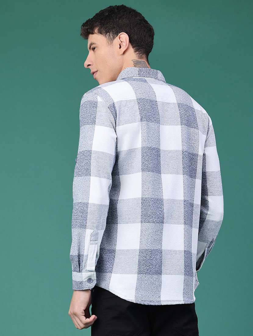 Blue Cotton Shacket - 22256253 -  Standard Image - 3