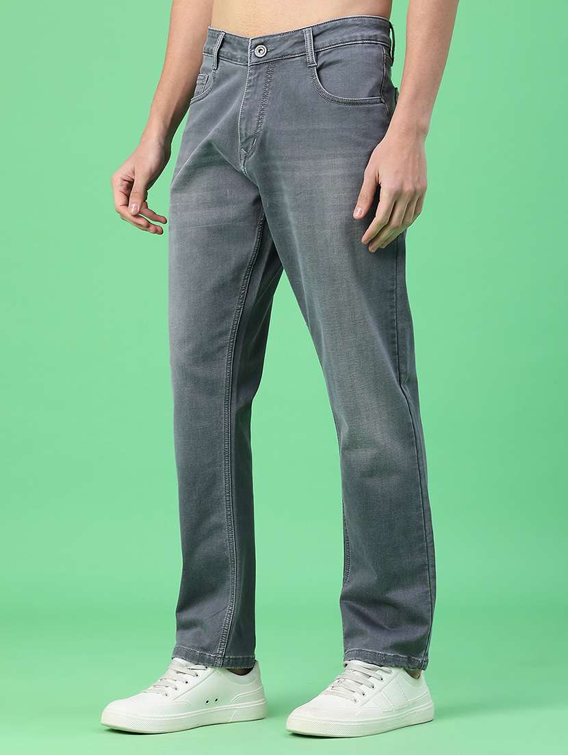 men washed mid rise full length relaxed fit jeans - 22257751 -  Standard Image - 3