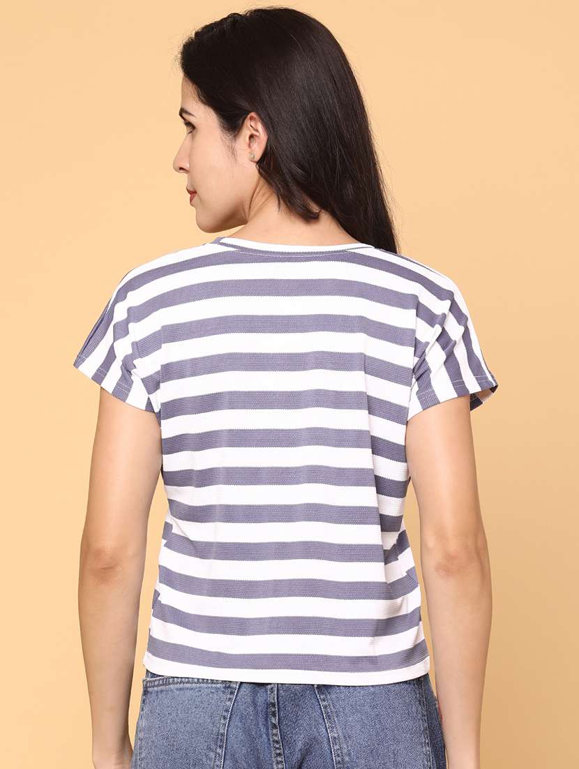women striped short sleeve t-shirt - 22257783 -  Standard Image - 3