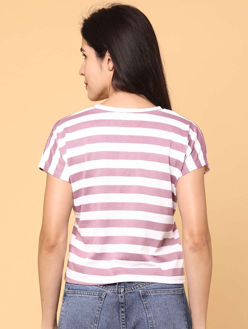 women striped short sleeve t-shirt - 22257784 -  Standard Image - 3