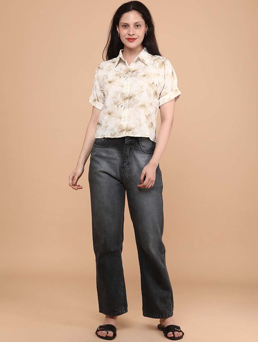 women printed collared shirt - 22257789 -  Standard Image - 5