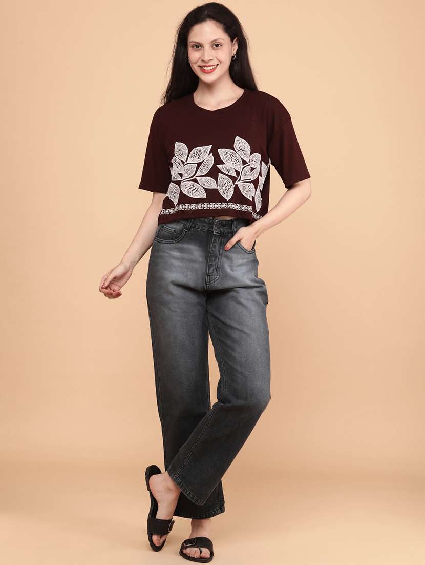 women printed short sleeve top - 22257791 -  Standard Image - 5