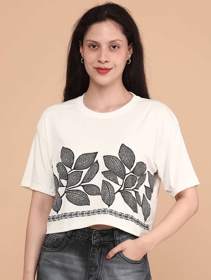 women printed short sleeve top