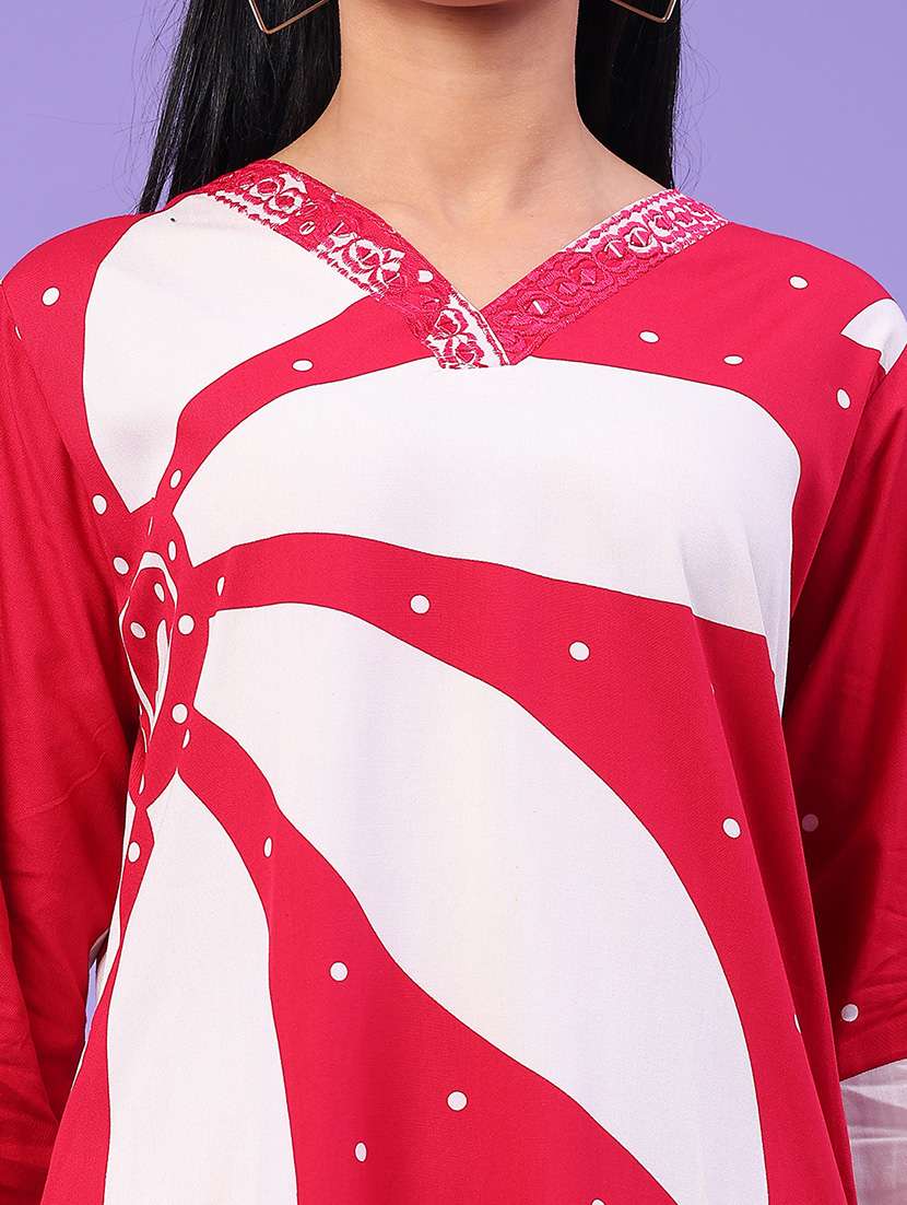 women printed three quarter sleeve kurta pant with dupatta set - 22257816 -  Standard Image - 5