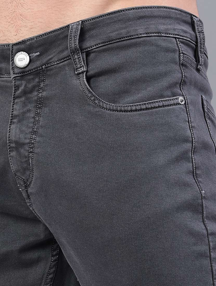 men plain mid rise full length jeans - 22258484 -  Standard Image - 5