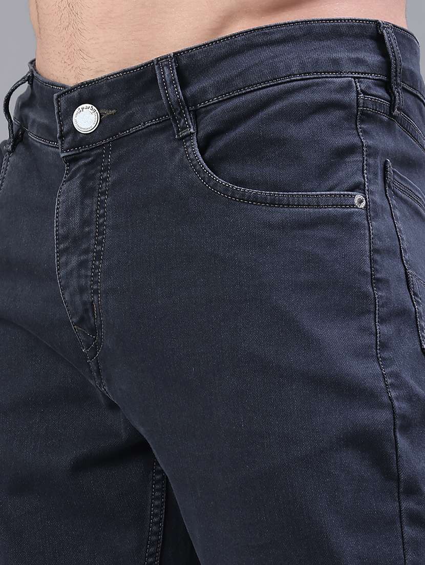Men Plain Mid Rise Full Length Jeans - 22258488 -  Standard Image - 5