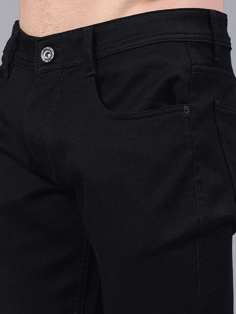 men plain mid rise full length jeans - 22258489 -  Standard Image - 5