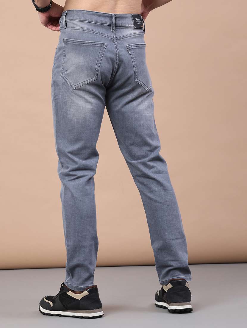 men washed mid rise full length jeans - 22258498 -  Standard Image - 3