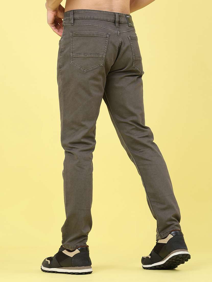 men plain mid rise full length jeans - 22258505 -  Standard Image - 3