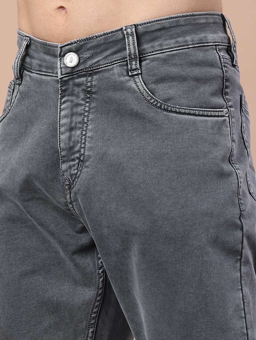 men plain mid rise full length jeans - 22258508 -  Standard Image - 5
