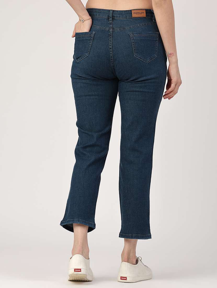 women blue cotton jean - 22258556 -  Standard Image - 3