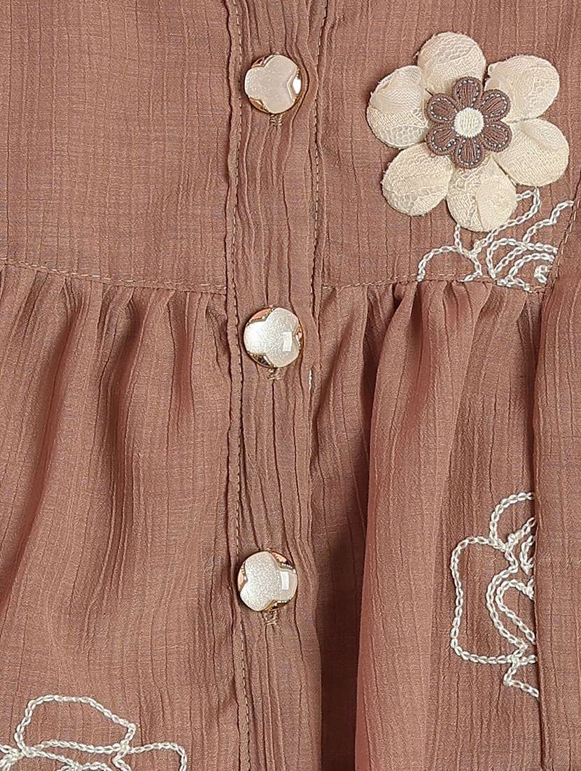 girls solid with work cap sleeve shorts & top set - 22258756 -  Standard Image - 5