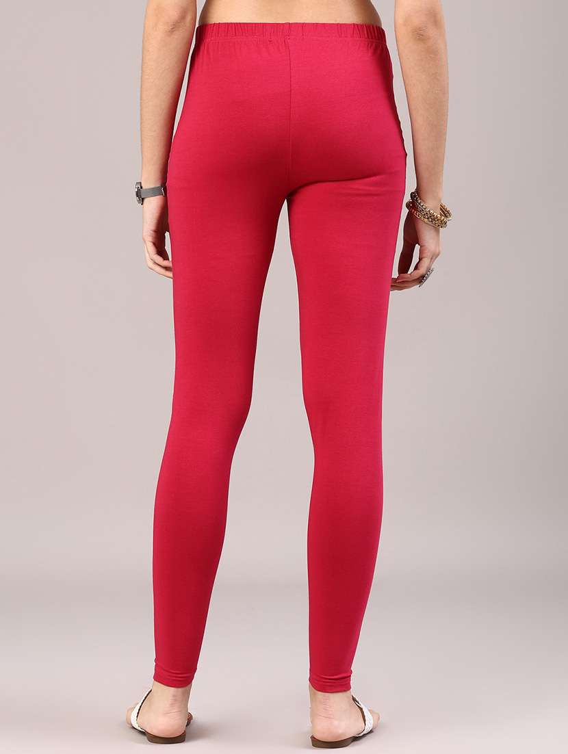 Women Solid Mid Rise Legging - 22258769 -  Standard Image - 3
