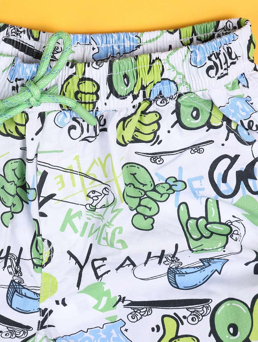 boys printed mid rise shorts  - 22258776 -  Standard Image - 3