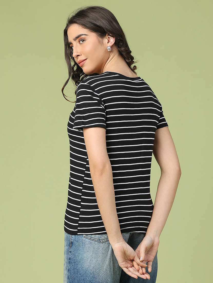 women striped short sleeve t-shirt - 22258786 -  Standard Image - 3