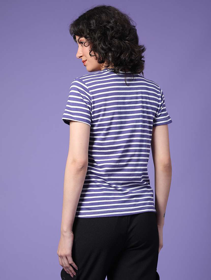 women striped short sleeve t-shirt - 22258787 -  Standard Image - 3